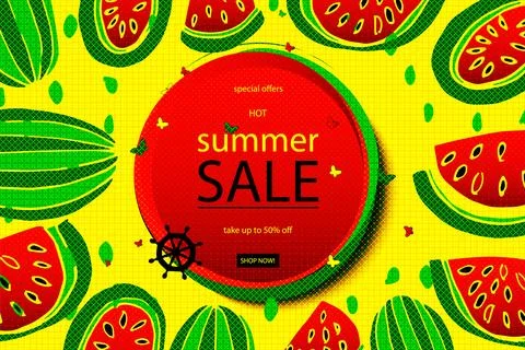 The inscription Hello Summer Stock Illustration