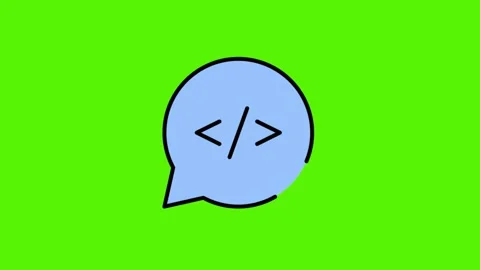 Inscription on a speech bubble on a chroma key. Animation of a speech bubble Stock Footage 244999560