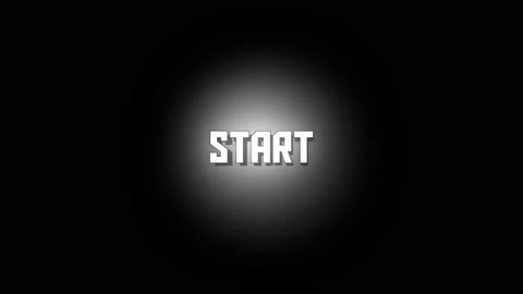 Inscription, start, white backlight, massive, animated graphics, on a black Stock Footage 158306480