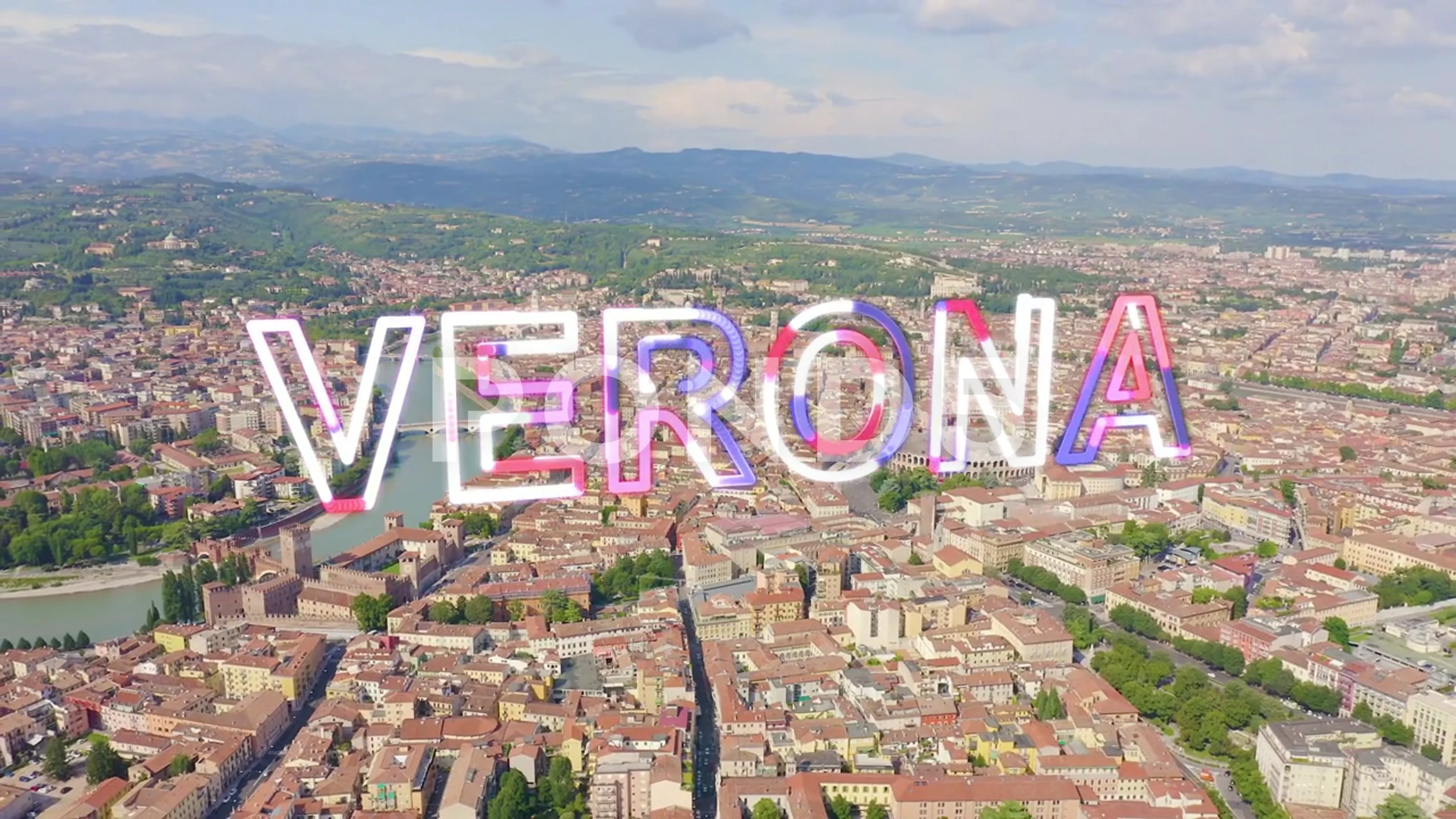 Løsne embargo Uluru Inscription on video. Verona, Italy. Fly... | Stock Video | Pond5