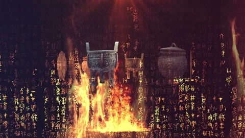 Inscriptions on bronze,The origin of civilization background. 스톡 동영상 131486269