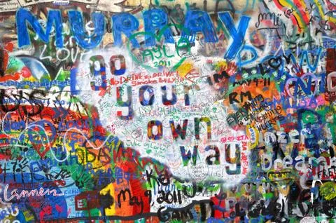 Inscriptions on the wall Stock Photos