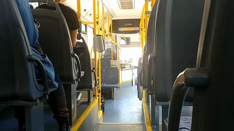 Insde city bus Video stock 98050345