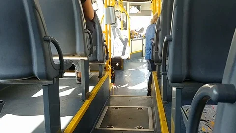 Insde city bus Video stock 98050380