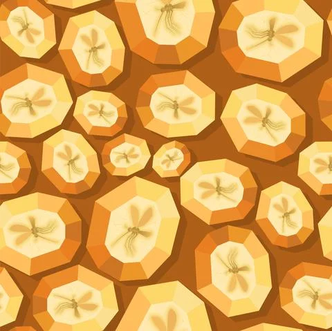 Insect in amber pattern seamless. Petrified mosquito in amber stone backgroun Stock Illustration