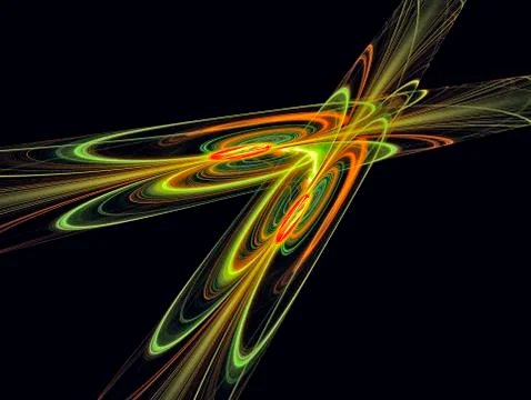 Insect on a black background. Stock Illustration