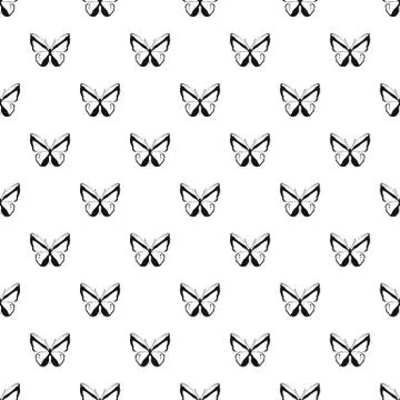 Insect butterfly with ornament on wings pattern Illustrazione stock
