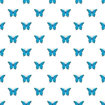 Insect butterfly pattern seamless Stock Illustration