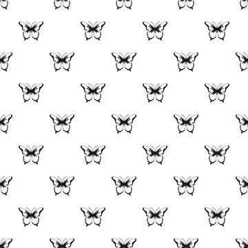 Insect butterfly pattern seamless vector 스톡 일러스트