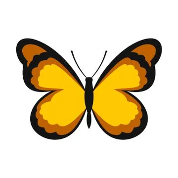Insect butterfly with pattern on wings icon 스톡 일러스트