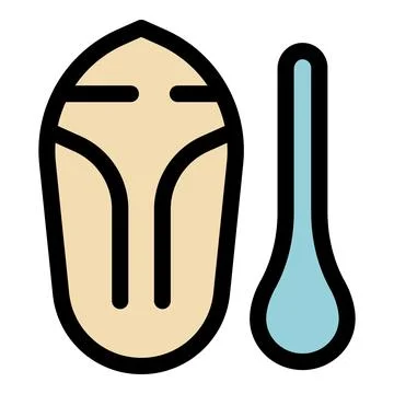 Insect cocoon and larva transforming into butterfly or moth Stock Illustration