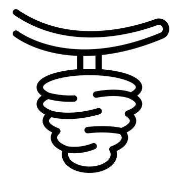 Insect cocoon icon outline vector. Silk chrysalis pupa 库存插图