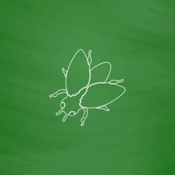 Insect computer symbol Stock Illustration