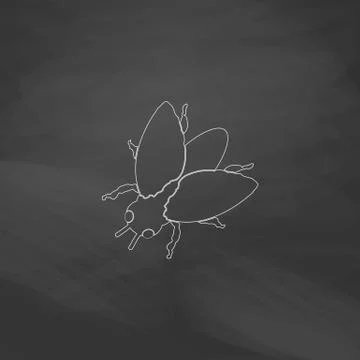 Insect computer symbol Stock Illustration