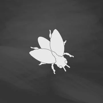 Insect computer symbol Stock Illustration
