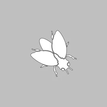 Insect computer symbol Stock Illustration