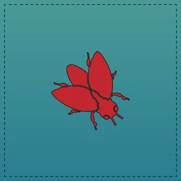 Insect computer symbol Stock Illustration