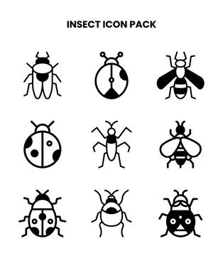 Insect DuoTone Collection Icons Pack イラスト素材