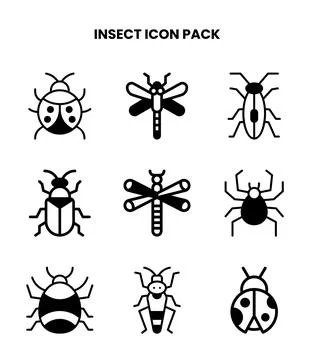 Insect DuoTone Design Icons Pack イラスト素材