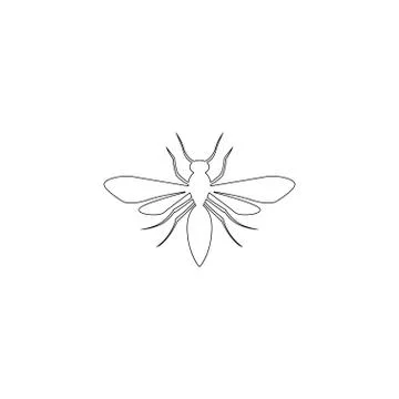 Insect. flat vector icon Illustrazione stock
