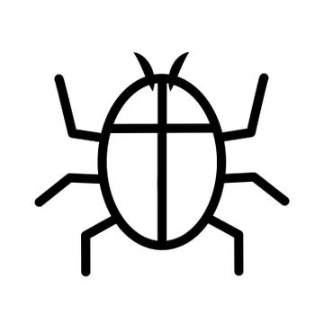 Insect icon. Bug design. vector graphic Ilustración de archivo