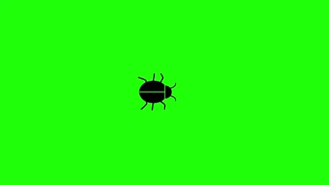 Insect line animation.Insects walk from left to rightInsect line animation. Stock Footage 312041078