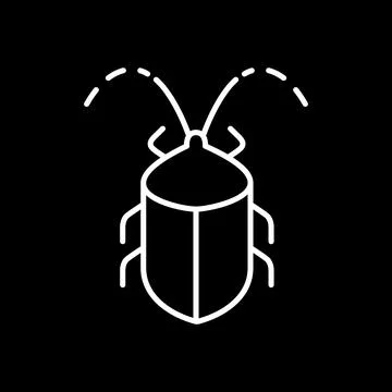 Insect mascot beetle line logo design vector Stock Illustration