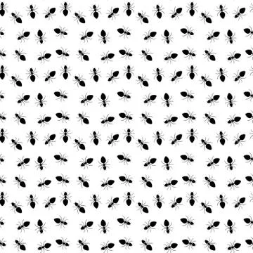 Insect pests - seamless pattern Illustrazione stock