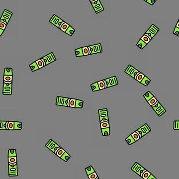 Insect repellant glamping vector seamless pattern イラスト素材