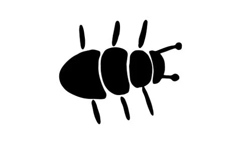 Insect simple icons set - vector collection of bugs symbols in thin line styl Stock Illustration