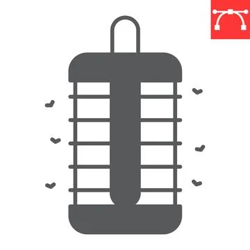 Insect trap glyph icon Stock Illustration