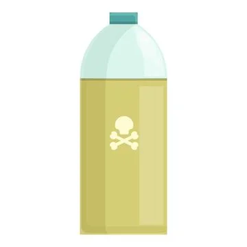 Insecticide bottle icon cartoon vector. Chemical pesticide Stock Illustration