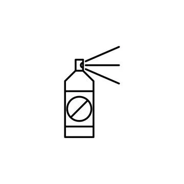 Insecticide icon. Element of pest icon for mobile concept and web apps. Thin Stockillustratie