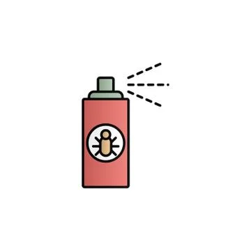 Insecticide, spray, pets color gradient vector icon Illustrazione stock