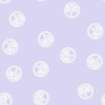 Insecticides free line vector seamless pattern イラスト素材