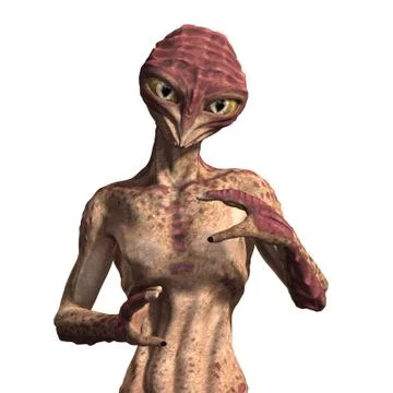 Insectoid Alien Stock Illustration