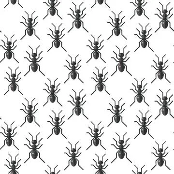 Insects bug vector seamless pattern bugs insects wallpaper cartoon design summer 스톡 일러스트