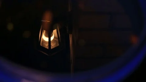 Insects night around lamp Vidéo 83857155