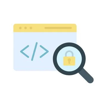 Insecure Code icon vector image. Stock Illustration