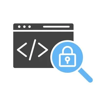 Insecure Code icon vector image. Stock Illustration