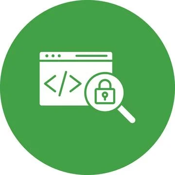 Insecure Code icon vector image. Stock Illustration