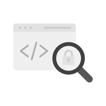 Insecure Code icon vector image. イラスト素材
