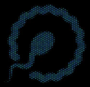 Insemination Composition Icon of Halftone Bubbles イラスト素材
