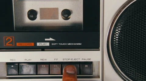 Cassette Player Stock Video Footage
