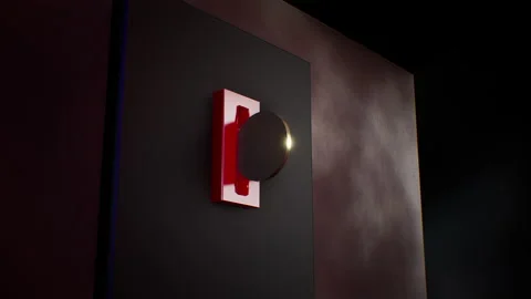 Insert coin in to 80s arcade game machine. Slow motion 3D Animation render Vídeos de archivo 143870462