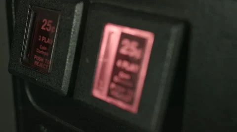 Insert Coin Arcade Machine Video stock 53422360