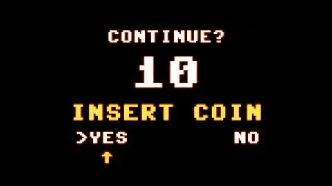 Insert coin c64 hi glow イラスト素材