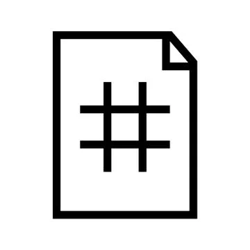 Insert Field Document Icon Stock Illustration