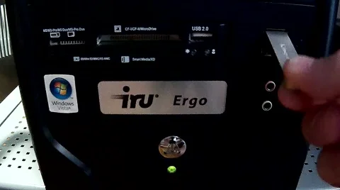 Insert the stick into the computer Stock Footage 47241039