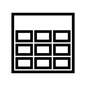 Insert Table Document Icon Stock Illustration